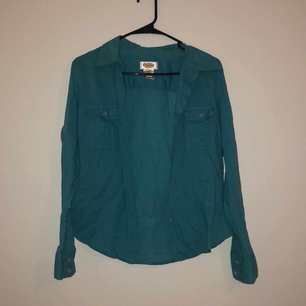 Blue button up